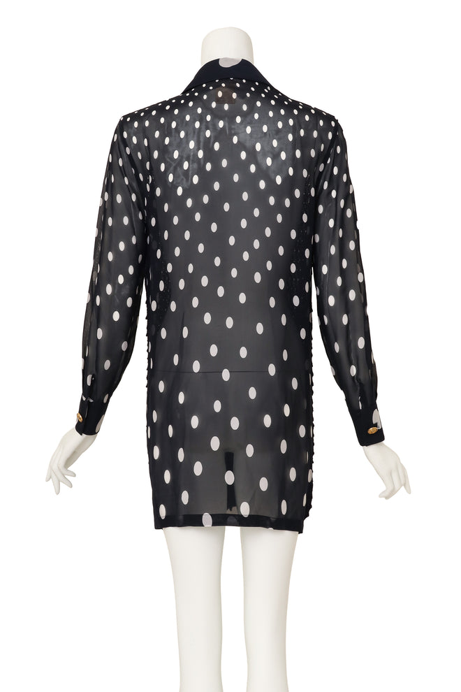 cardigan dress by Gianni Versace on mannequin back @ Recess LA