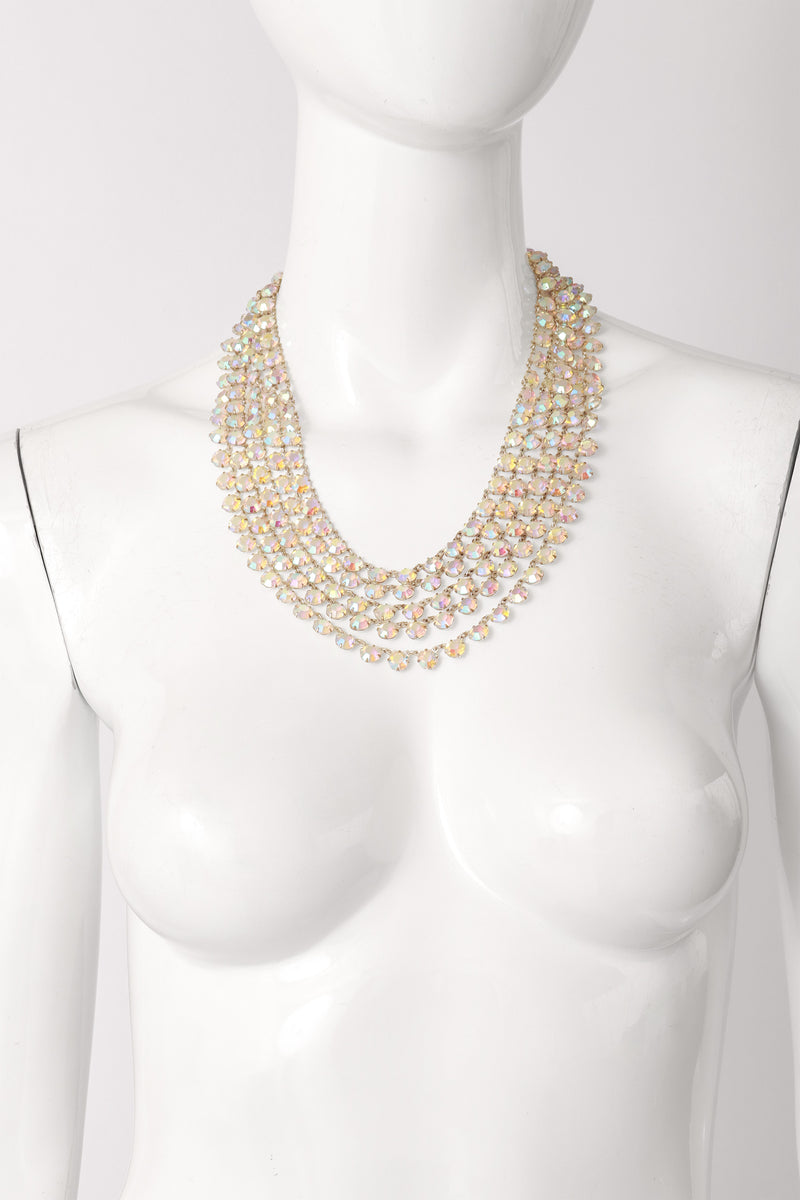 crystal draped necklace on mannequin @ Recess LA