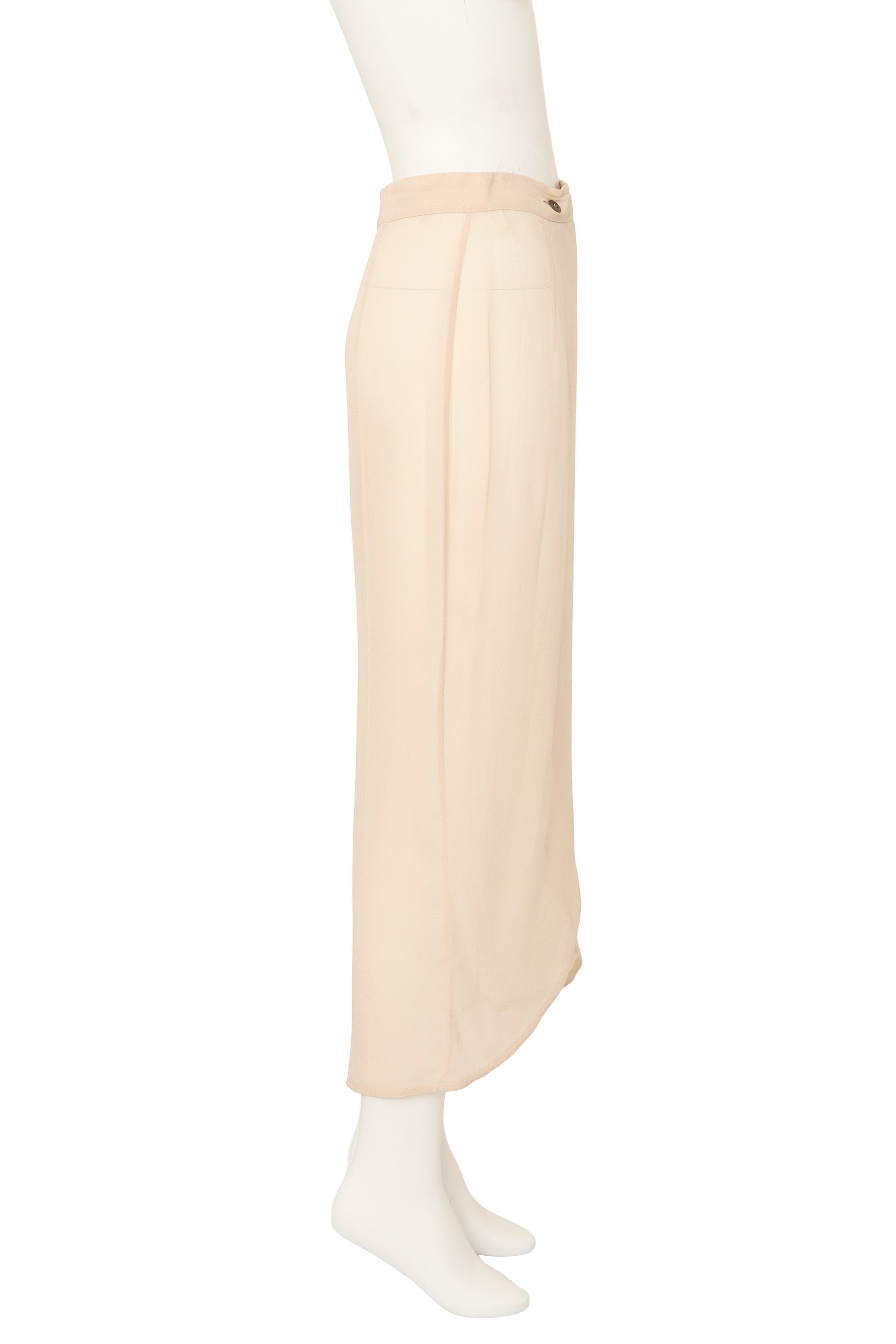 draped skirt by Ozbek on mannequin side @ Recess LA