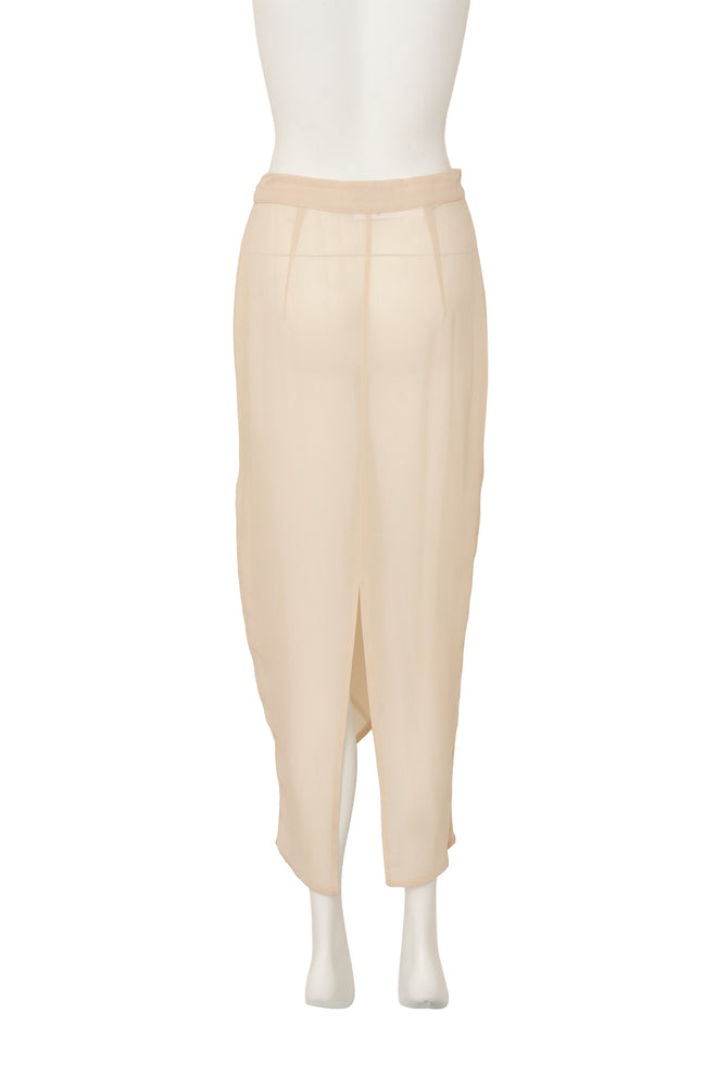 draped skirt by Ozbek on mannequin back @ Recess LA