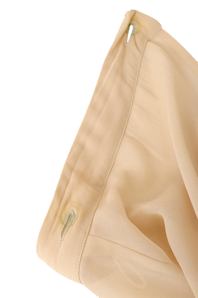 draped skirt by Ozbek discoloration @ Recess LA