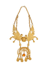 Unsigned Vintage Ornate Bird Statement Necklace @ Recess LA