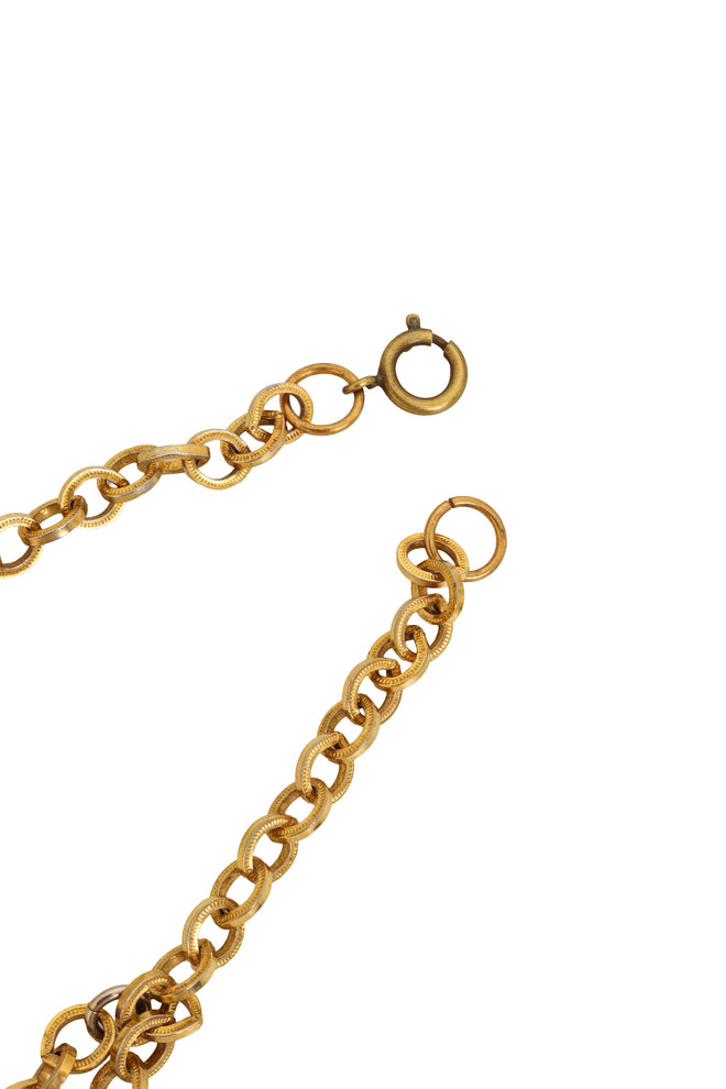 Unsigned Vintage Ornate Bird Statement Necklace spring clasp @ Recess LA