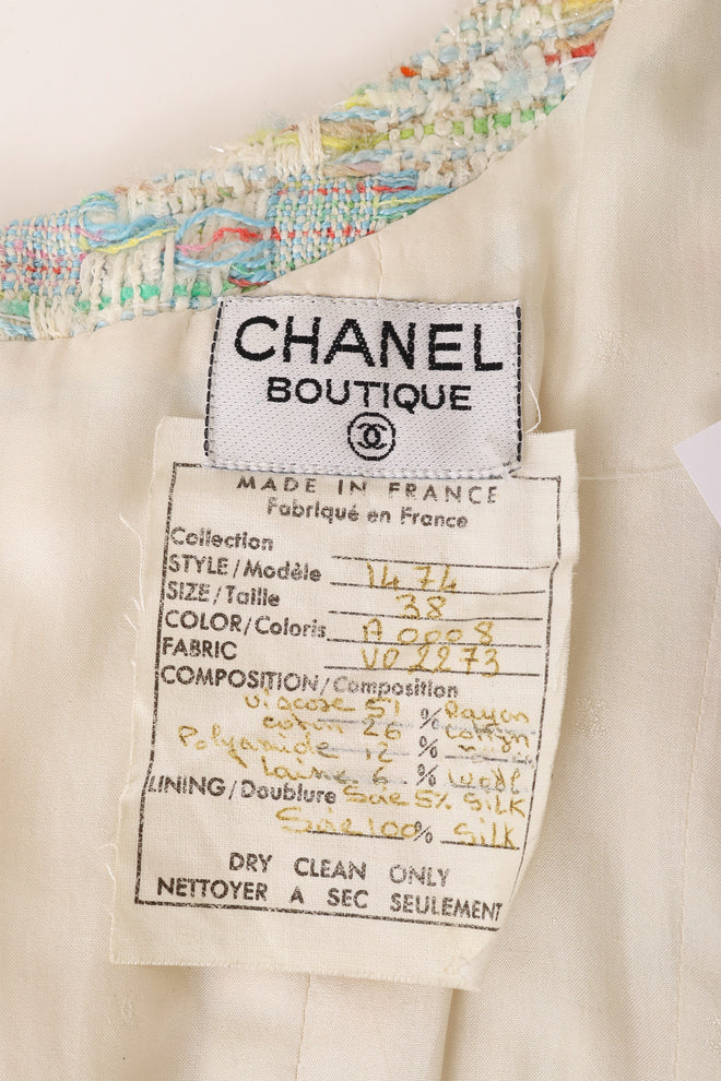 tweed corset top by Chanel label @ Recess LA
