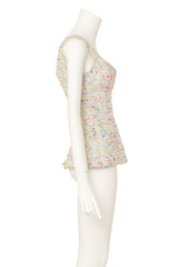 tweed corset top by Chanel on mannequin side @ Recess LA