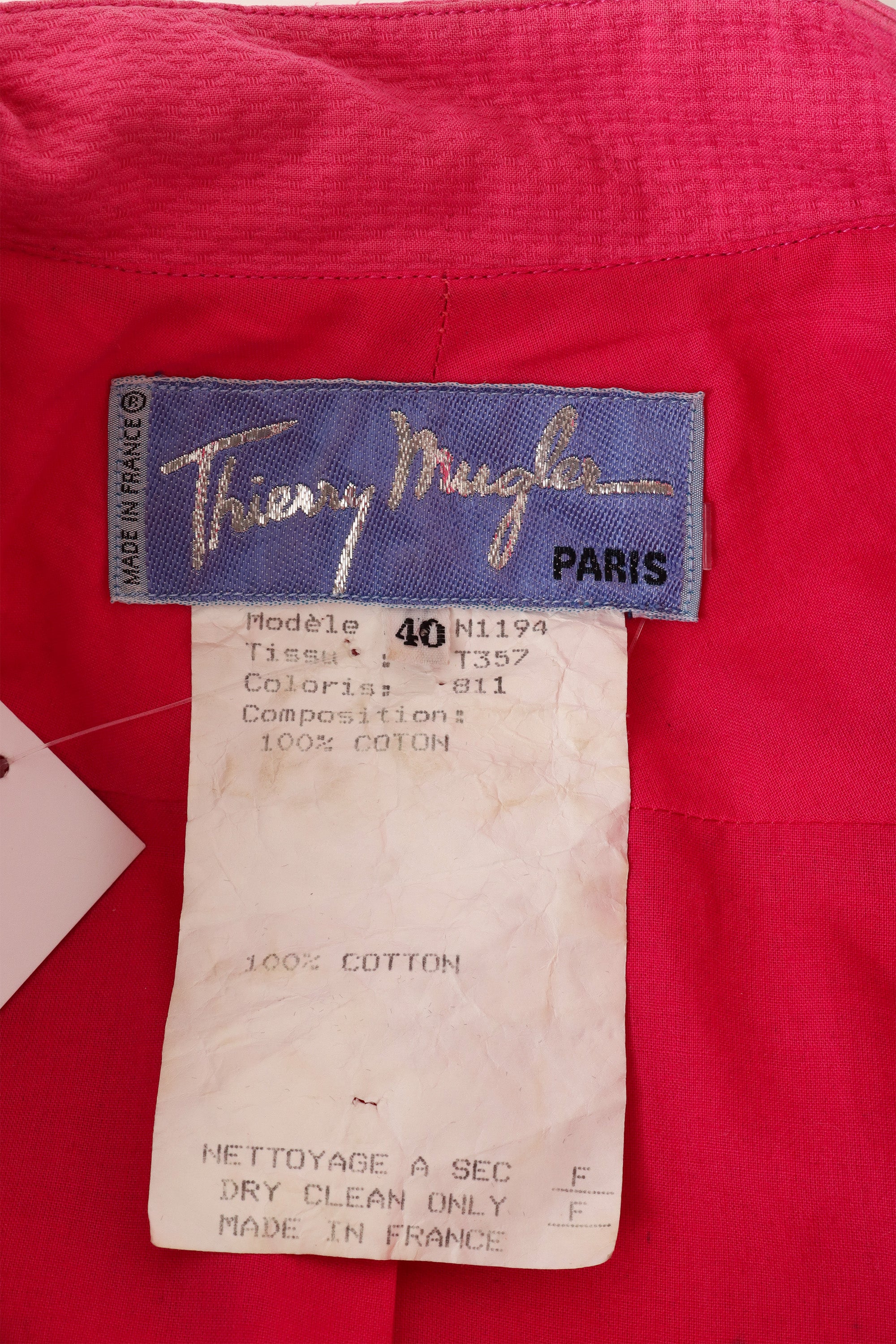 pink skirt suit by Thierry Mugler label @ Recess LA