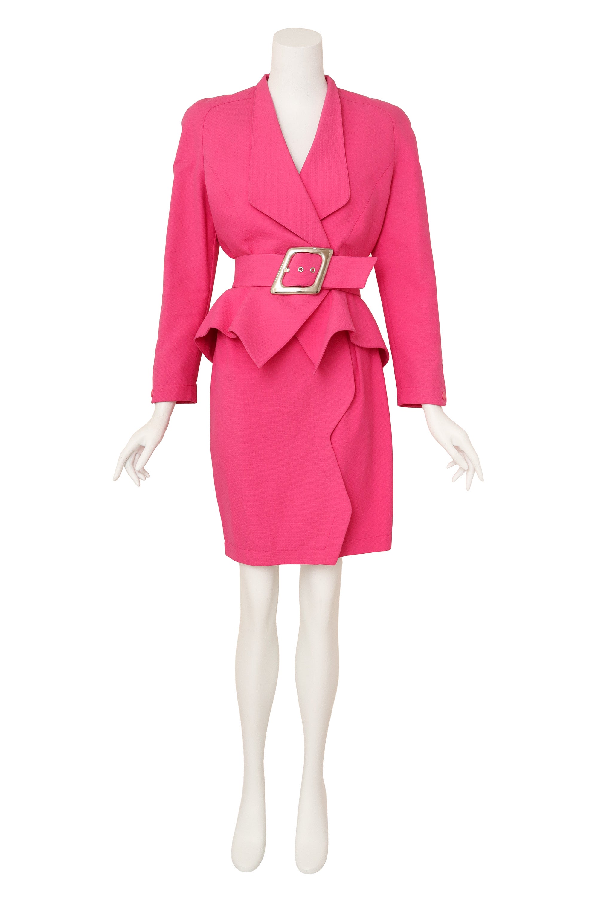 pink skirt suit by Thierry Mugler on mannequin @ Recess LA