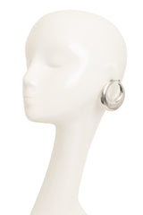 Vintage Doorknocker Hoop Earrings on mannequin @ Recess LA