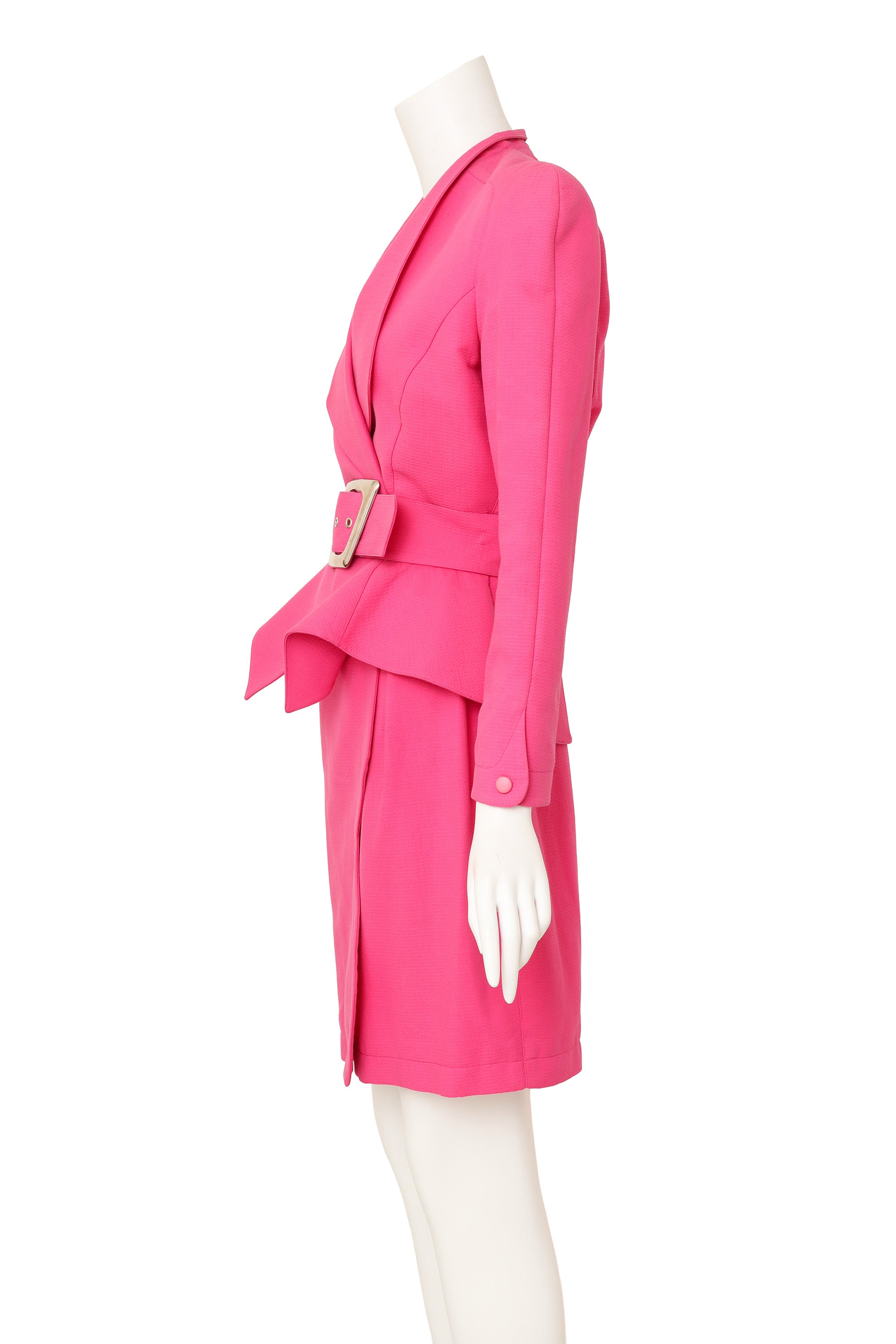 pink skirt suit by Thierry Mugler on mannequin side @ Recess LA