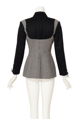 houndstooth jacket by Mugler on mannequin back @ Recess LA