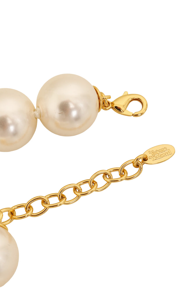 Vivienne Westwood Large Pearl Drop Saturn Choker ends @ Recess LA