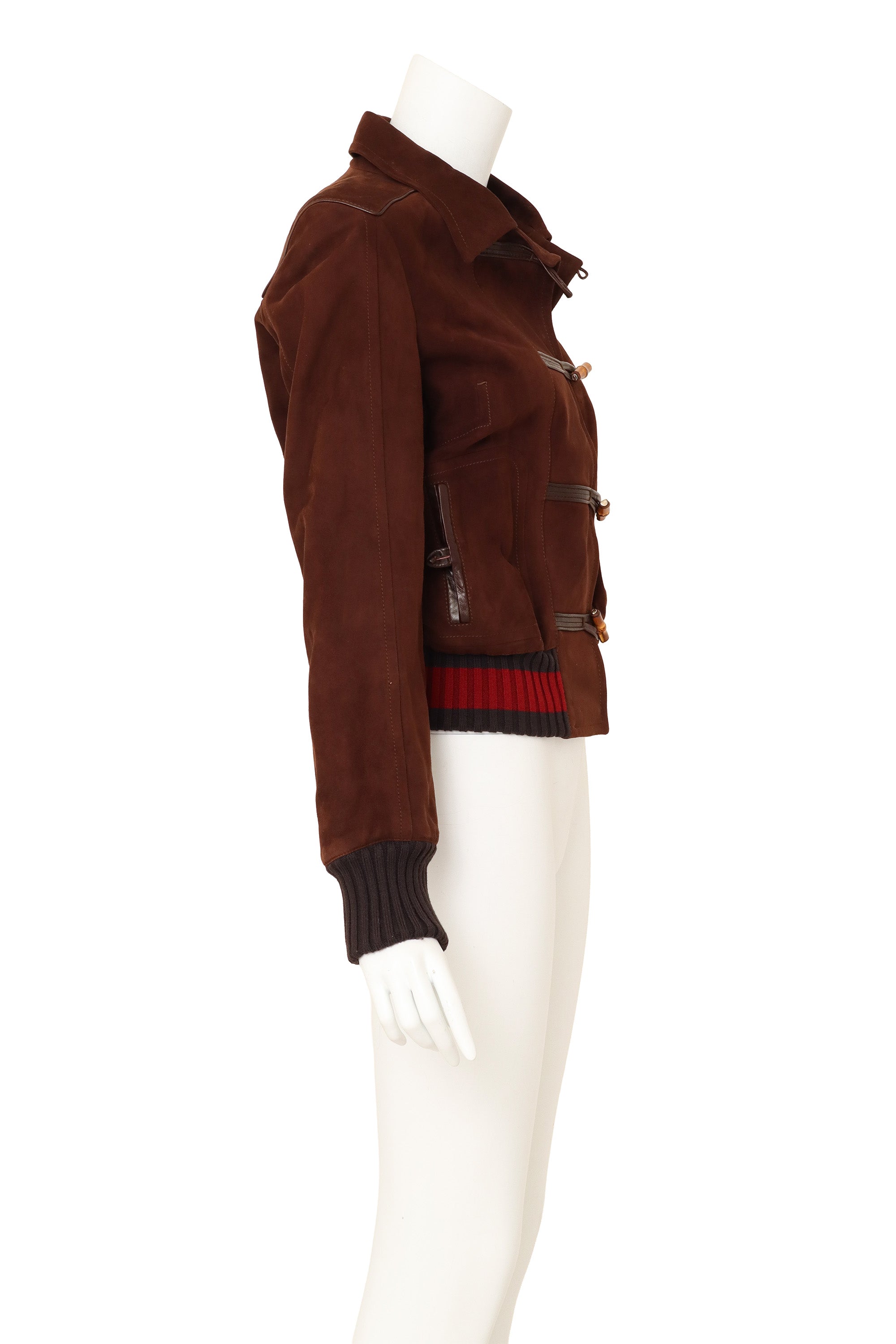 Suede Bomber by Gucci on mannequin side @ Recess LA