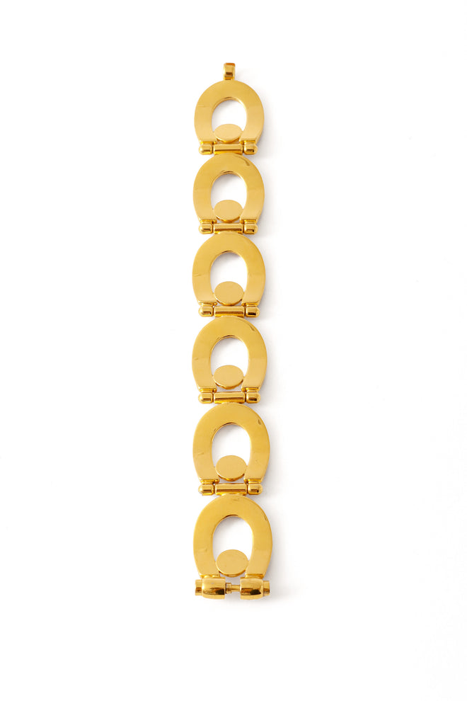 enameled horseshoe bracelet inside @ Recess LA