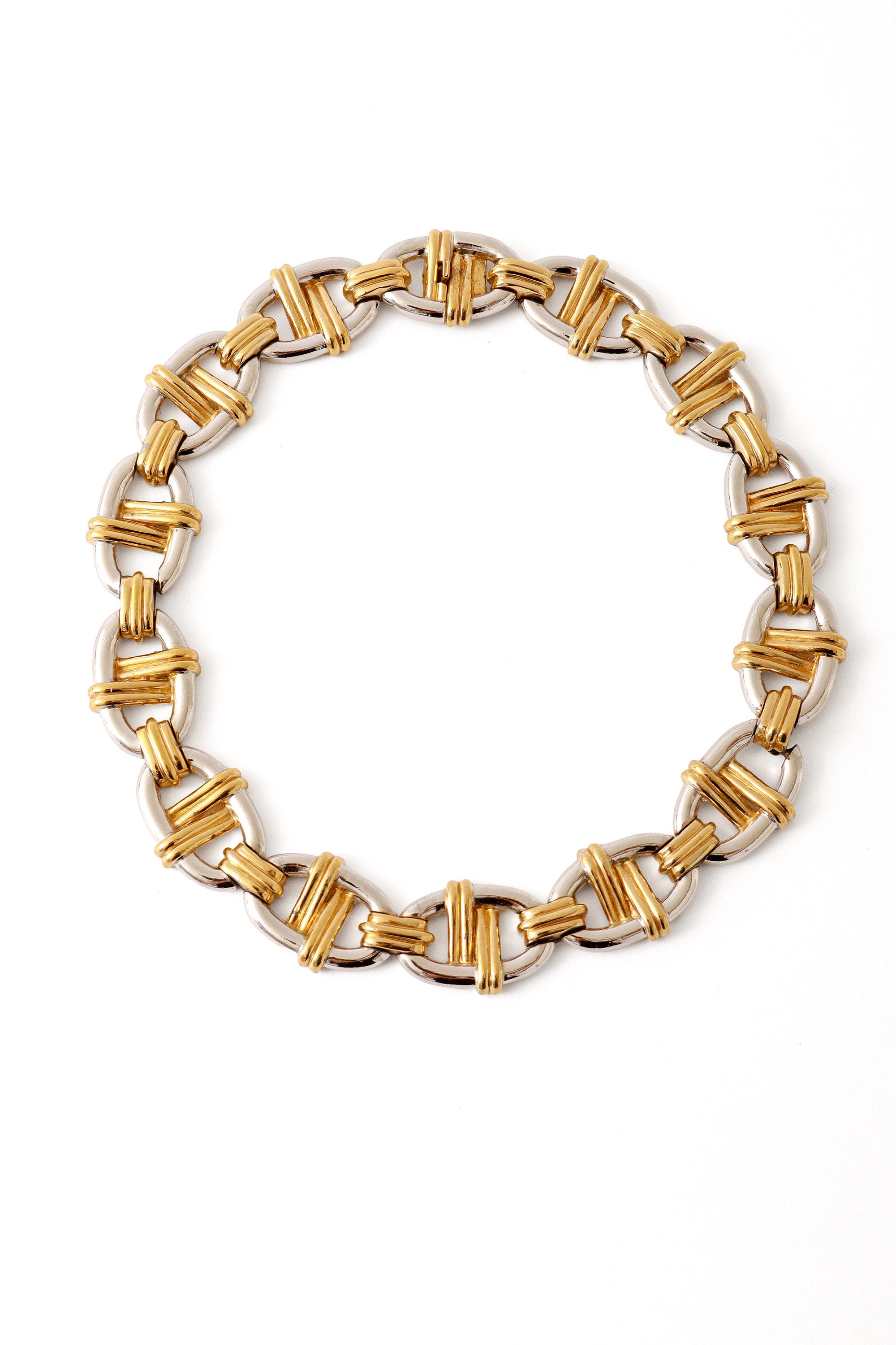 metal wrap link necklace by Ciner@ Recess LA