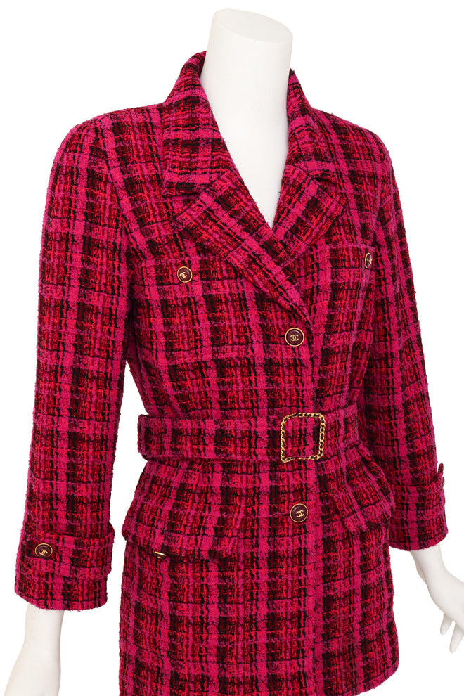 belted jacket by Chanel on mannequin close @ Recess LA