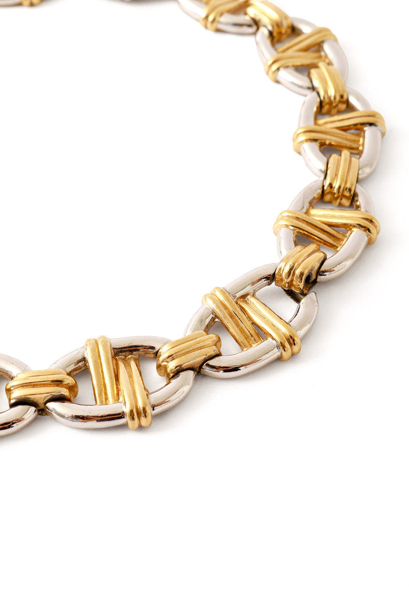 metal wrap link necklace by Ciner close up @ Recess LA