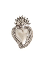 Vintage Sterling Sacred Heart Brooch @ Recess LA