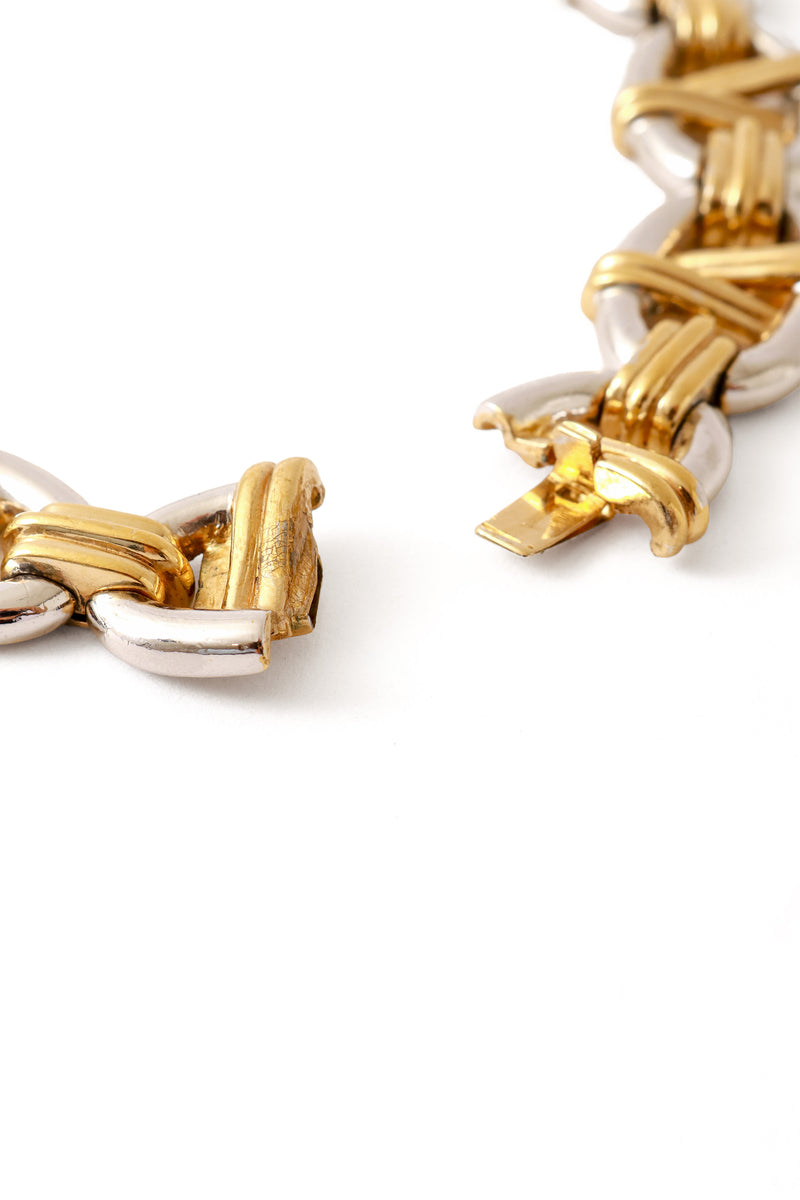 metal wrap link necklace by Ciner clasp @ Recess LA