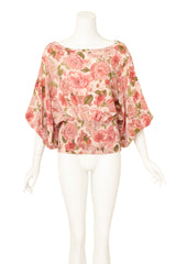 smocked floral top by Dolce & Gabbana on mannequin @ Recess LA