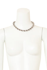 Vintage Sterling Twisted Rope Collar Necklace on mannequin @ Recess LA
