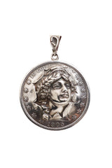 1905 Barber Half Dollar Repousse Coin Pendant @ Recess LA
