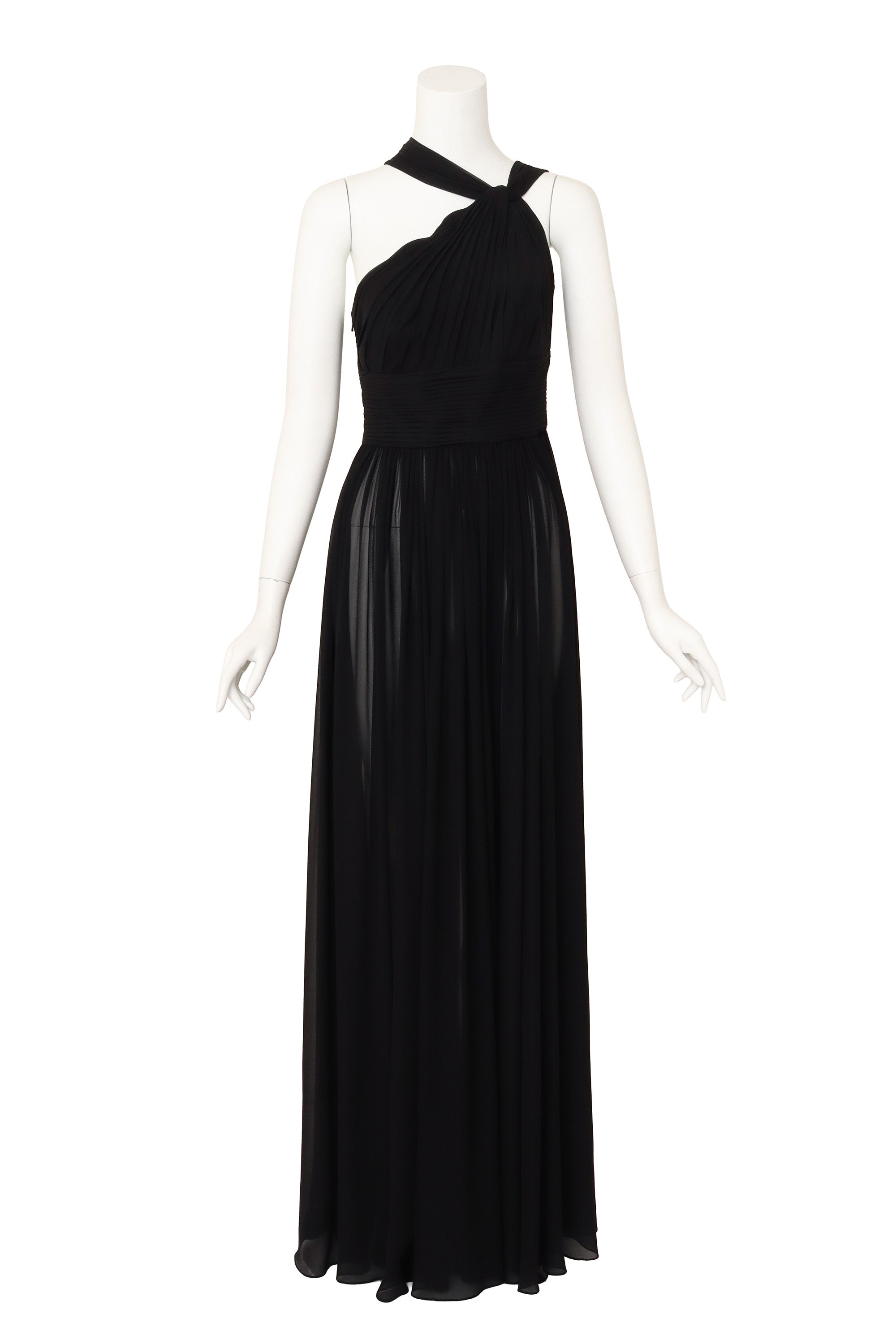 pleated halter gown by Michael Kors on mannequin @ Recess LA
