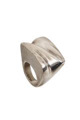 Vintage Patricia Von Musulin Sterling Sculptural Wave Ring @ Recess LA