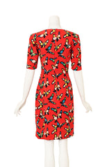 Butterfly Print Midi Dress by Ungaro back of mannequin @ Recess LA