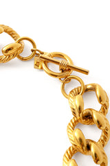 curb link collar necklace by Anne Klein toggle clasp @ Recess LA