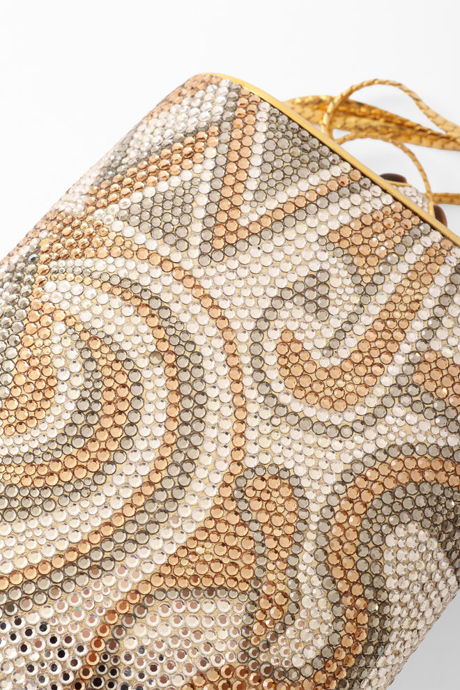 rhinestone bag by Finesse La Model stones close @ Recess LA