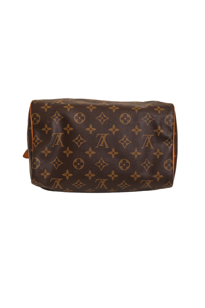 Monogram Canvas Speedy 30 Bag side by Louis Vuitton bottom of bag @ Recess LA