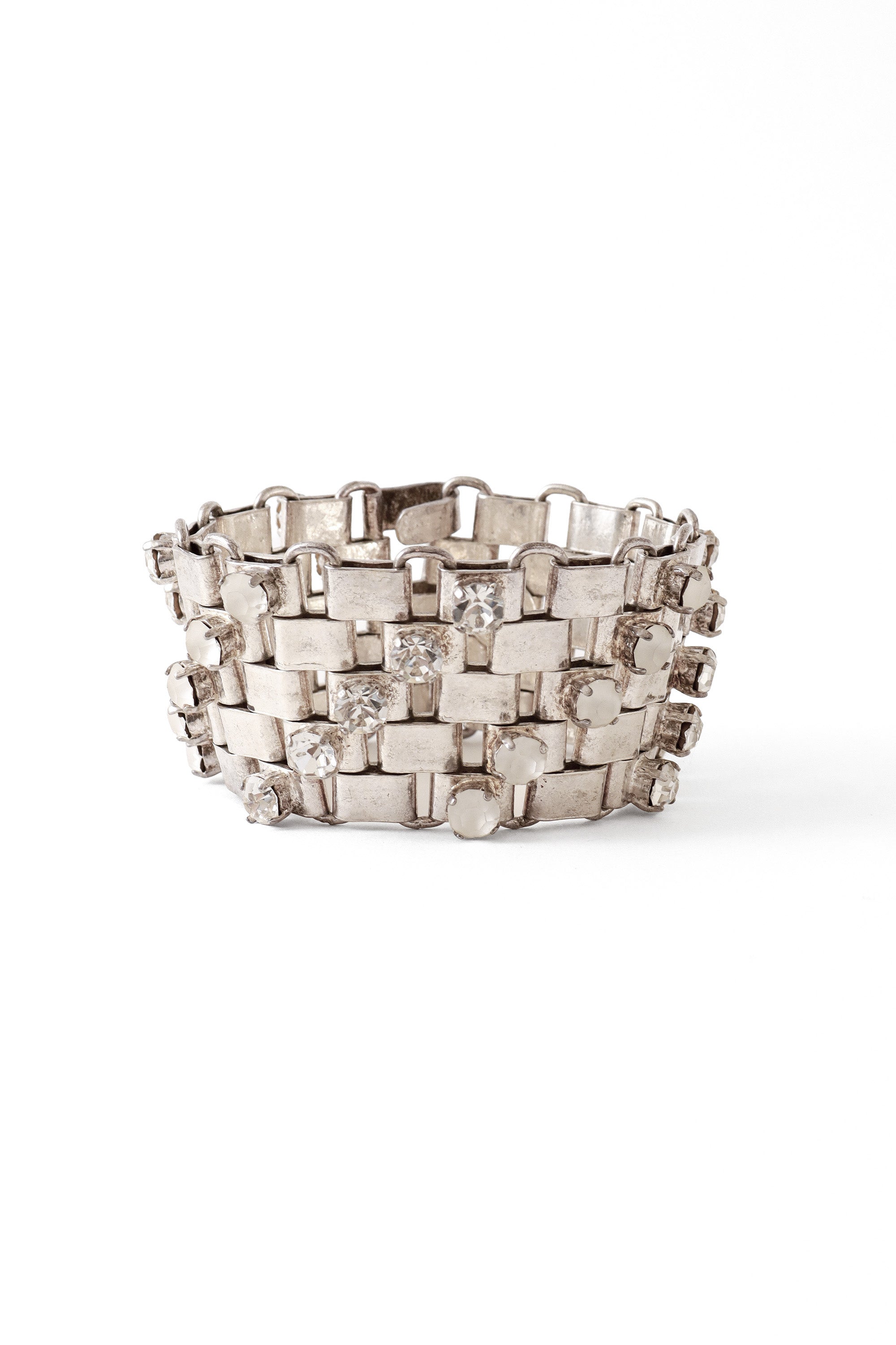 Rhinestone cuff bracelet by Dominique Aurientis @ Recess LA