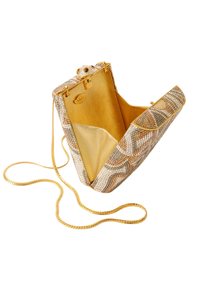 rhinestone bag by Finesse La Model open @ Recess LA