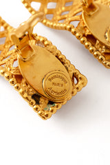 Lattice earrings by Dominque Aurientis cartouche @ Recess LA