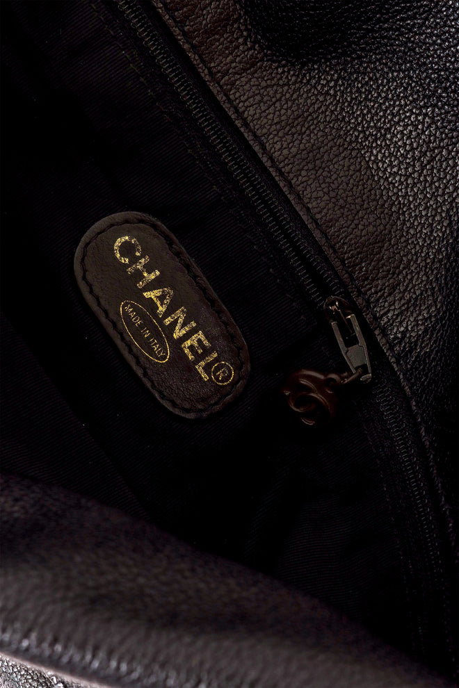 foldover bag by Chanel logo @ Recess LA