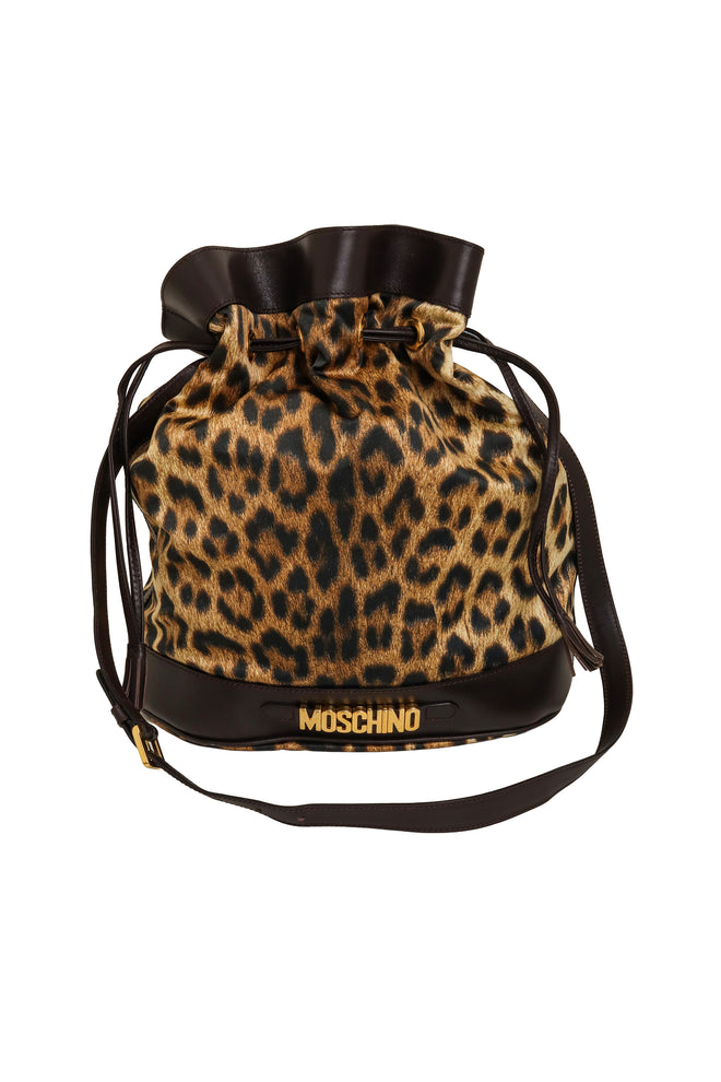 Leopard Print Bucket Bag by Moschino @ Recess LA
