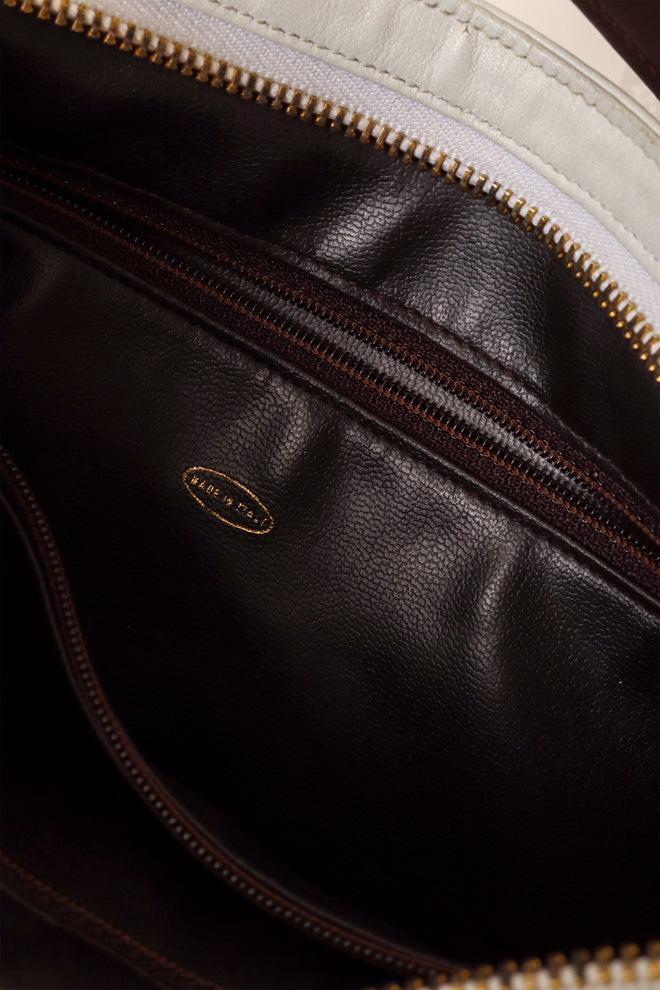 two tone shoulder bag by Chanel Italy stamp @ Recess LA