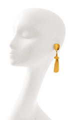 Sculpted earrings by Robert Lee Morris on mannequin @ Recess LA