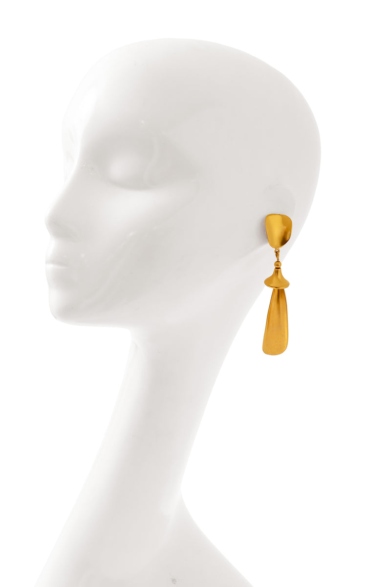 Sculpted earrings by Robert Lee Morris on mannequin @ Recess LA