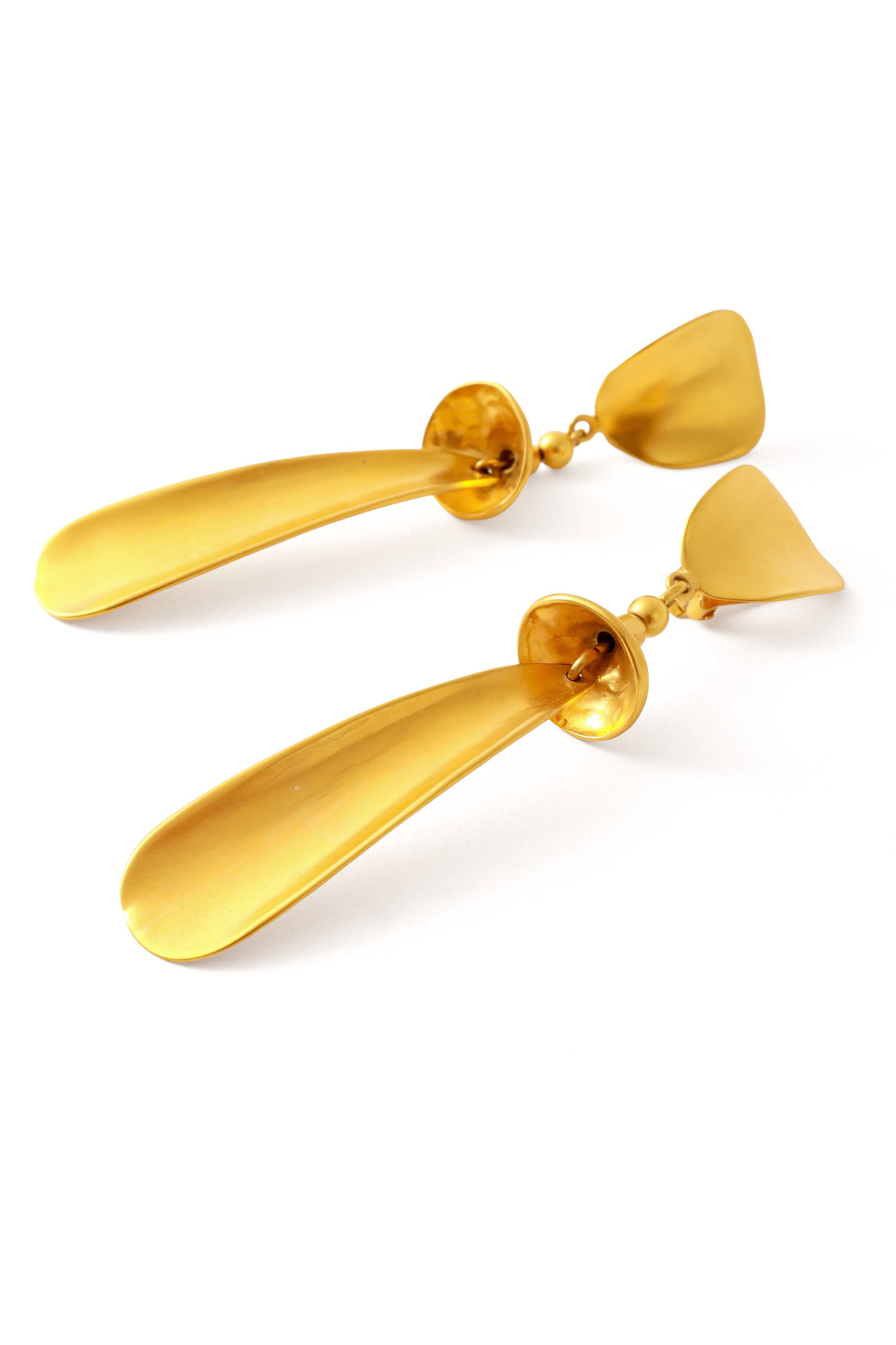 Sculpted earrings by Robert Lee Morris close up @ Recess LA