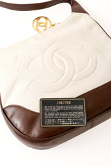 two tone shoulder bag by Chanel with authenticity card @ Recess LA