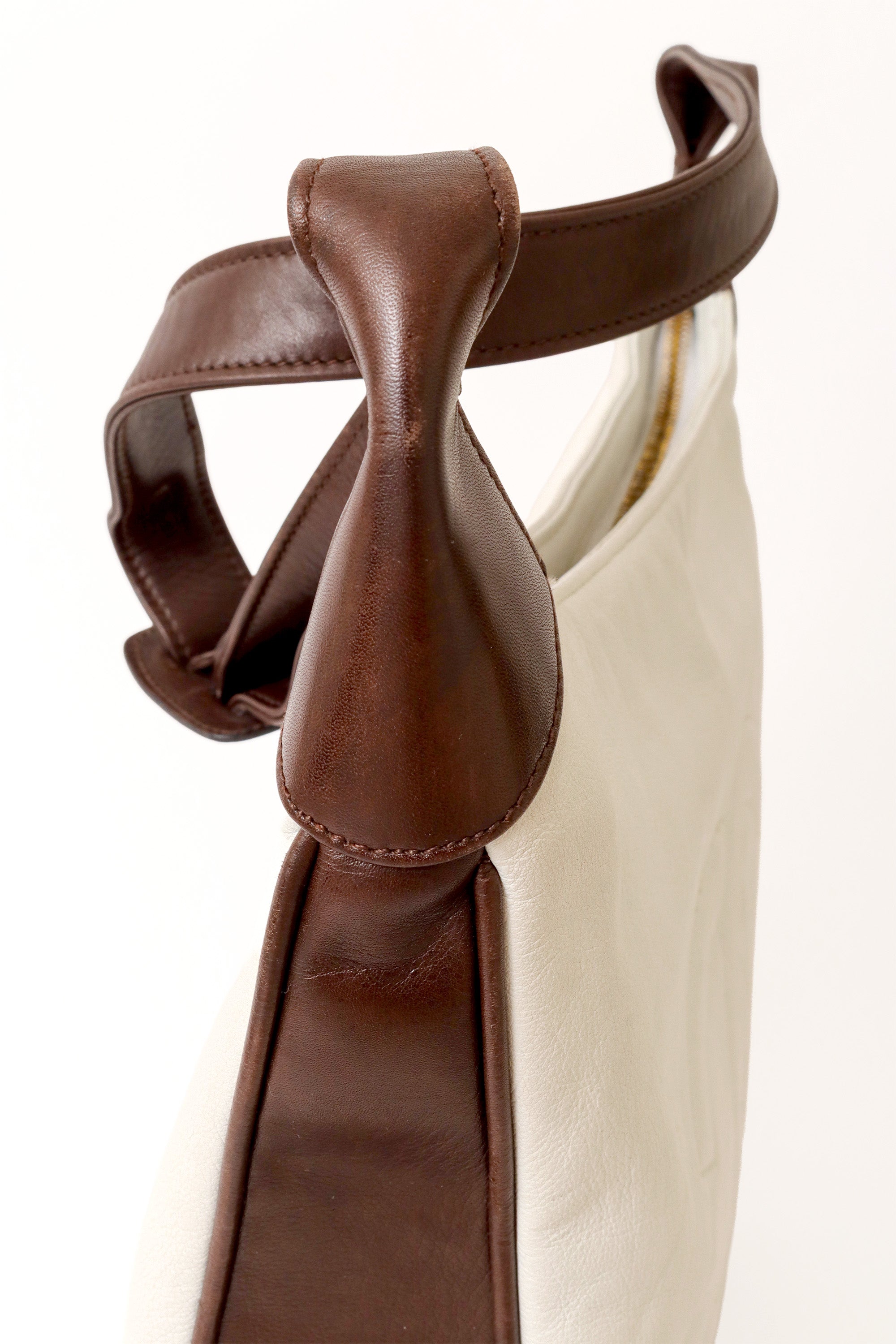 two tone shoulder bag by Chanel scuff @ Recess LA