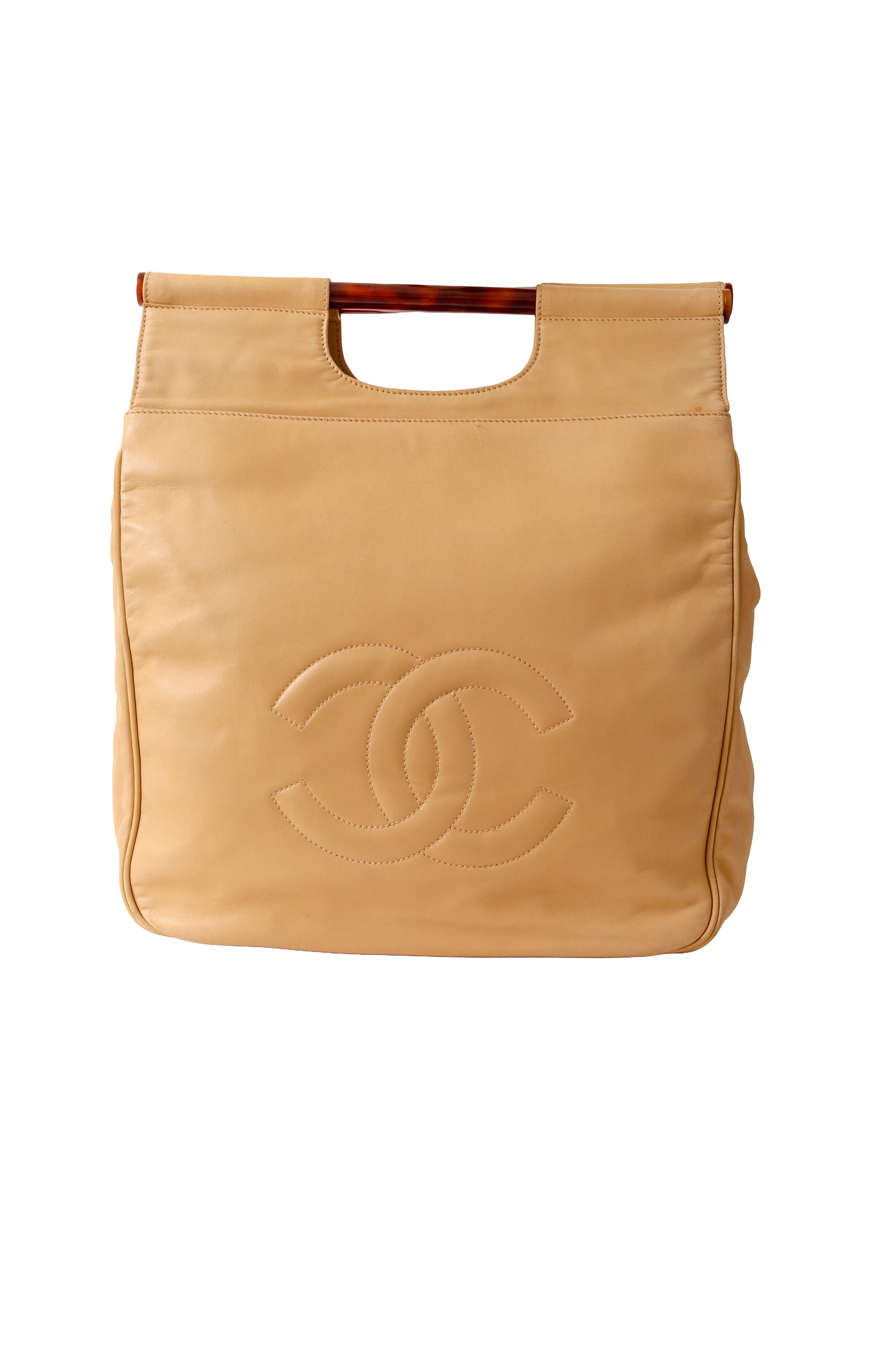 Tortoise shell handle bag by Chanel @ Recess LA