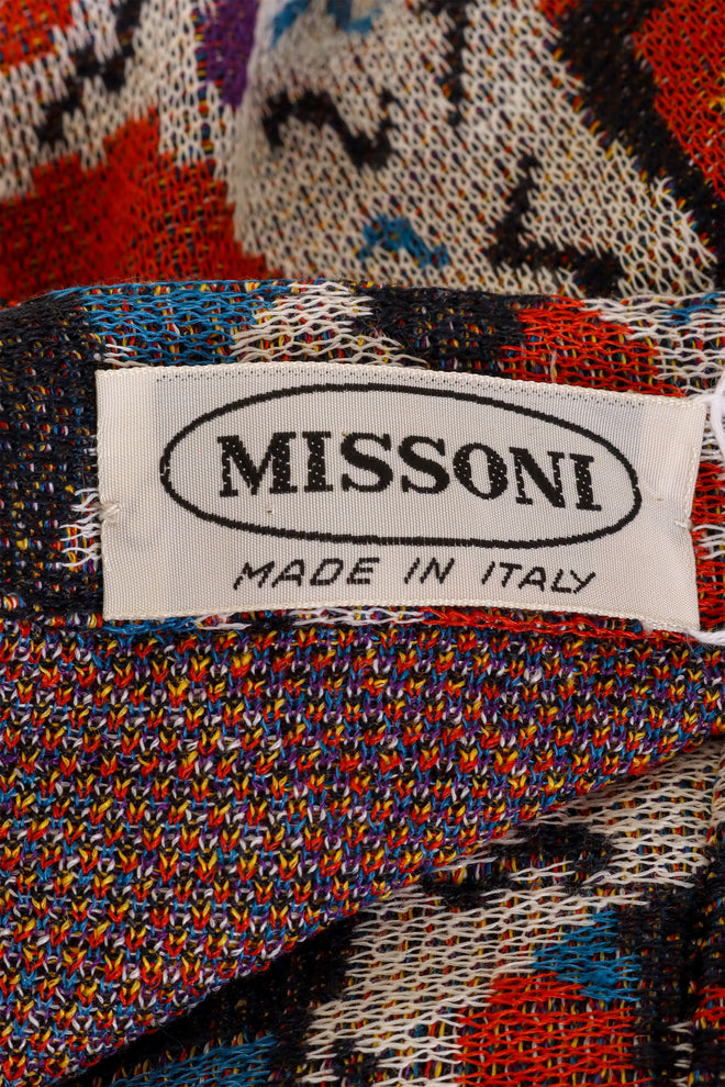 Mask Print Cardigan by Missoni label @ Recess LA