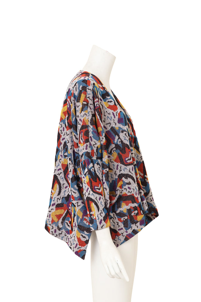 Mask Print Cardigan by Missoni side of mannequin  @ Recess LA