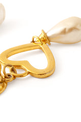 Bijoux Heart Pearl Earrings by Moschino scuff @ Recess LA
