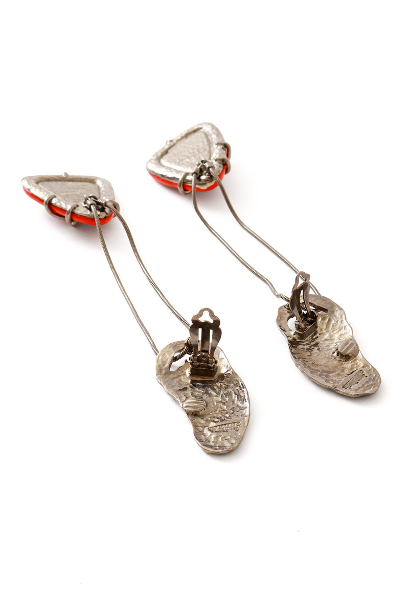 chain drop earrings by Jean Paul Gaultier backs open @ Recess LA