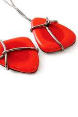 chain drop earrings by Jean Paul Gaultier close up @ Recess LA