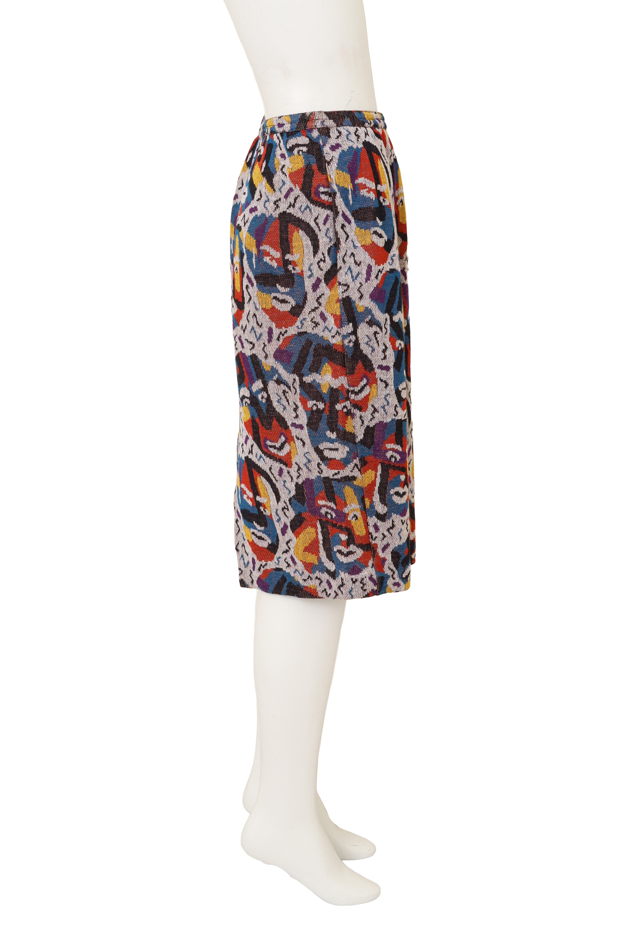 Mask Print Skirt by Missoni side of mannequin @ Recess LA