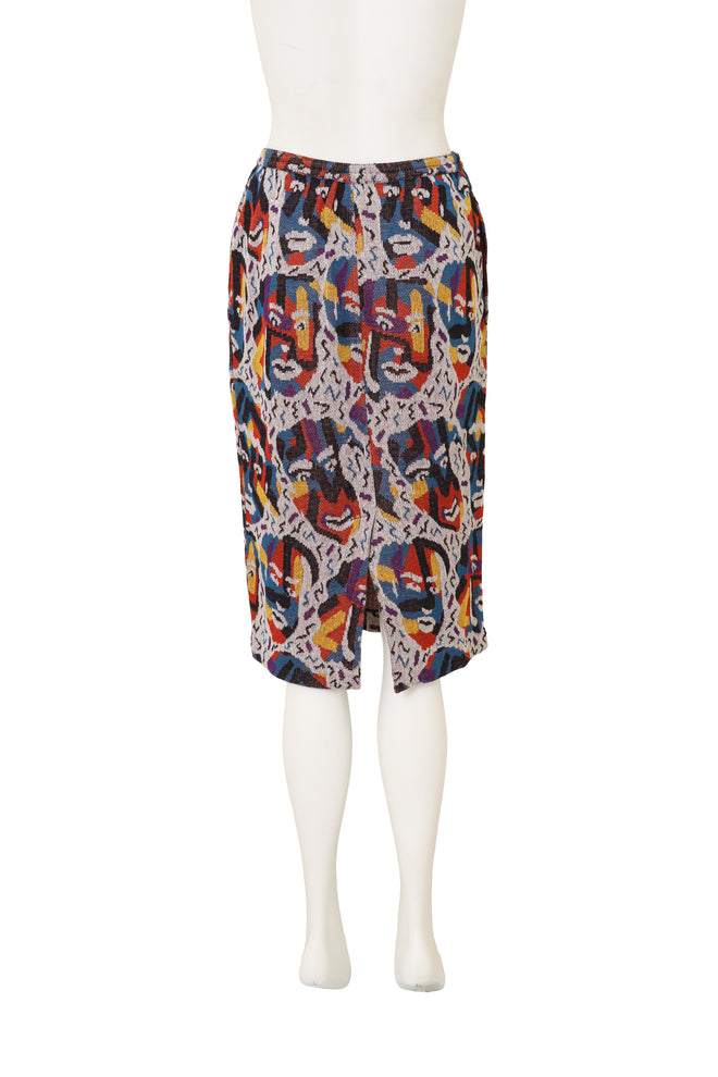 Mask Print Skirt by Missoni back of mannequin @ Recess LA
